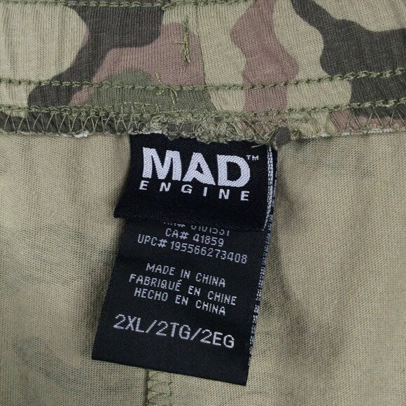 Mad Engine Mens Camo Pajama Pants Size 2XL Pockets Tie Elastic Waist Loungewear - Picture 7 of 8